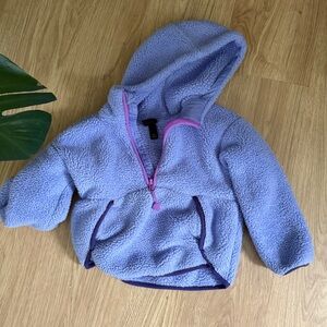 Cozy Purple Fleece Hoodie